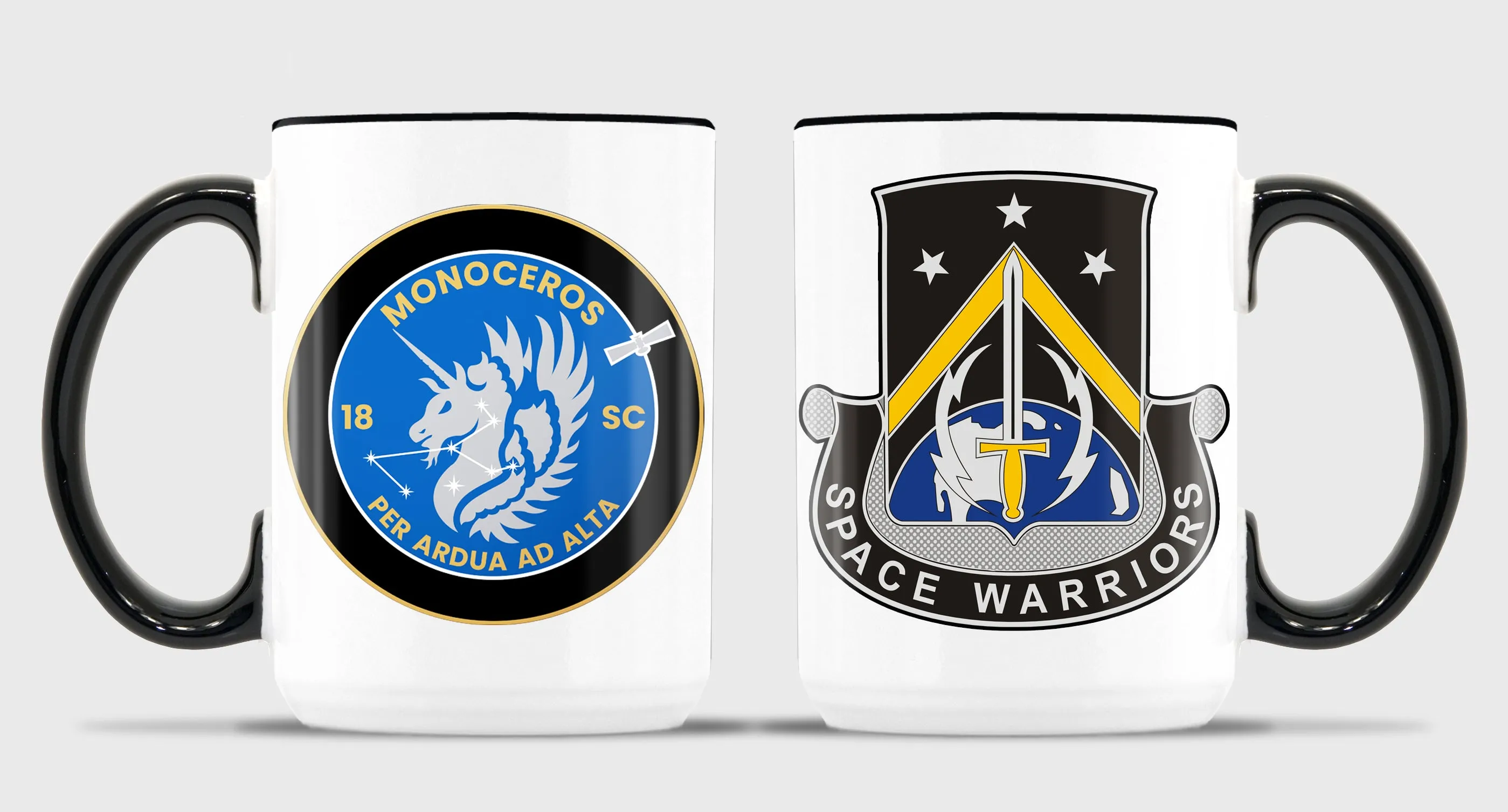 15 oz Coffee Mug- All White or White with Black Trim