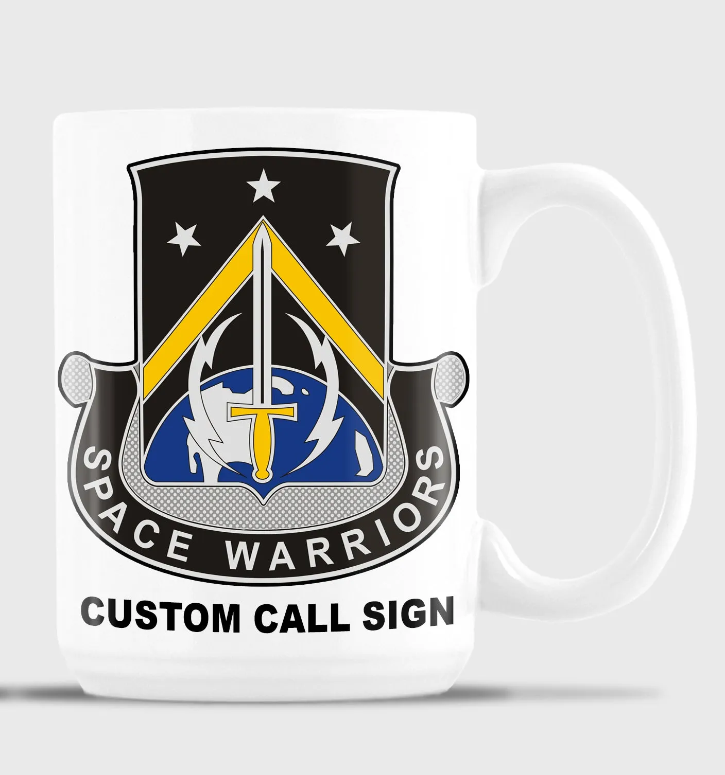 15 oz Coffee Mug- All White or White with Black Trim