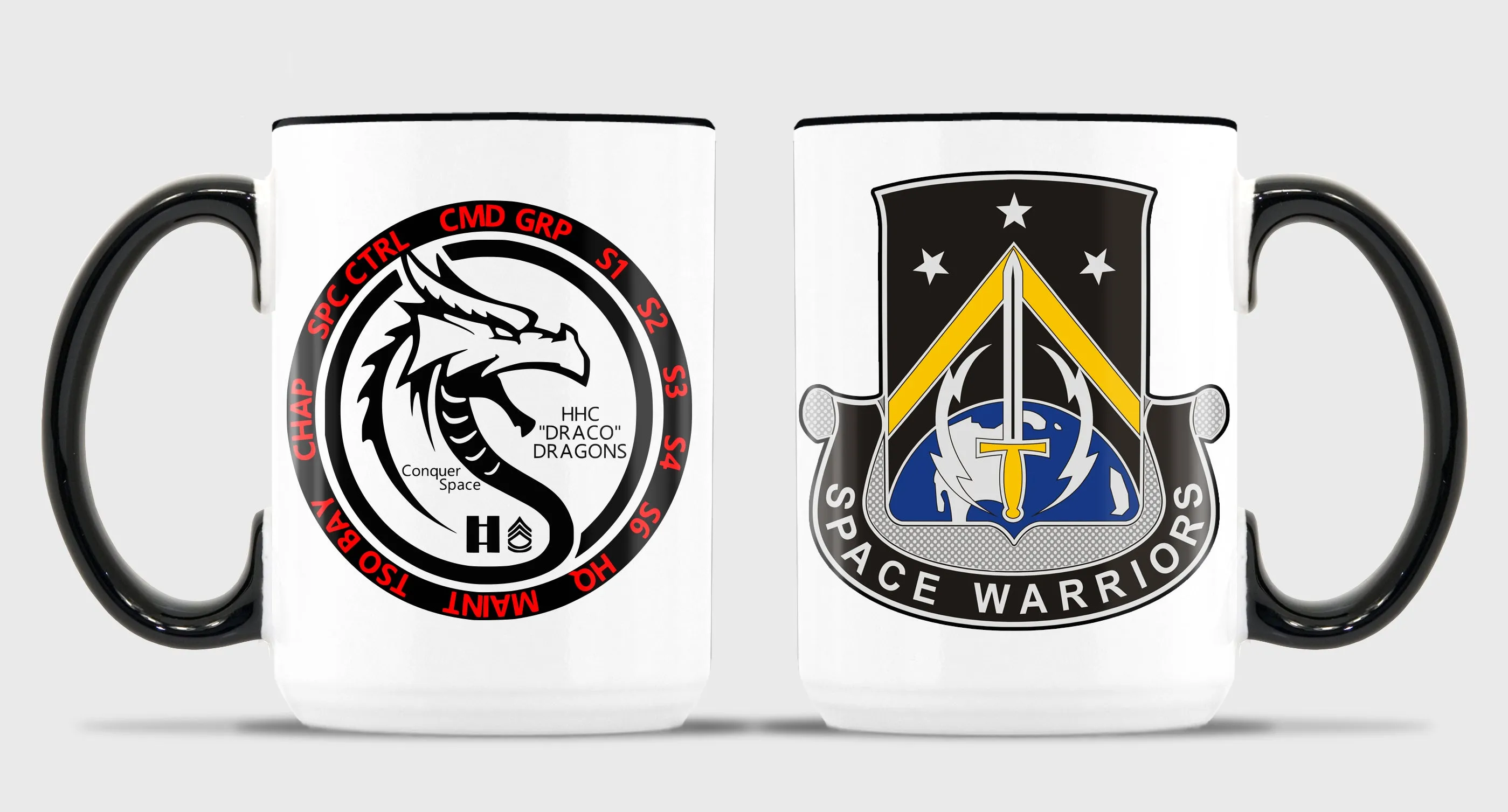 15 oz Coffee Mug- All White or White with Black Trim
