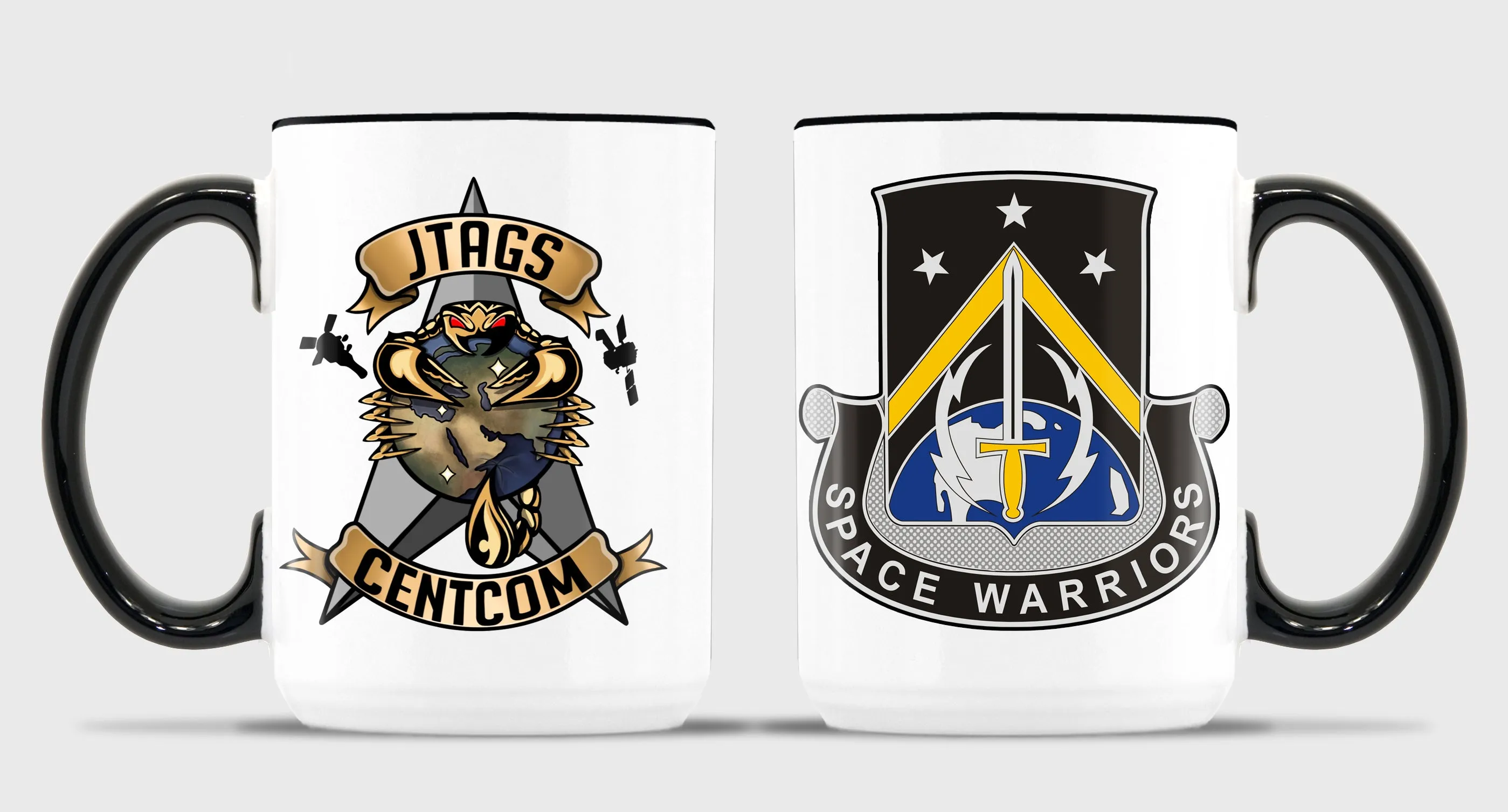 15 oz Coffee Mug- All White or White with Black Trim