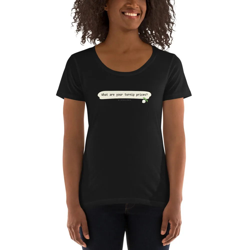 Animal Crossing - Turnip Prices Women's Scoopneck T-shirt