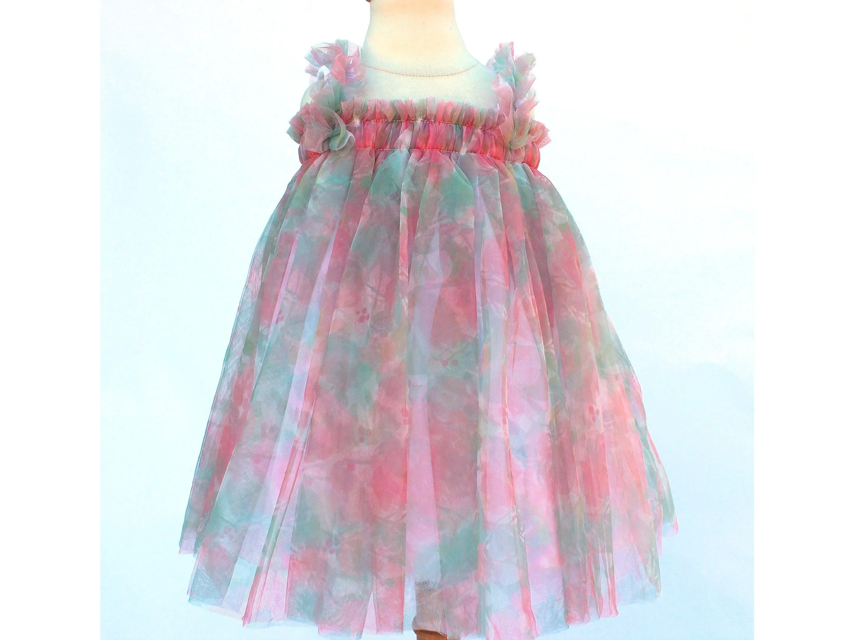 Baby Tulle Dress, Flower Tulle Dress, Daisy Tutu Dress, Princess Outfit, Tulle Flower Girl Dress, First Birthday Dress