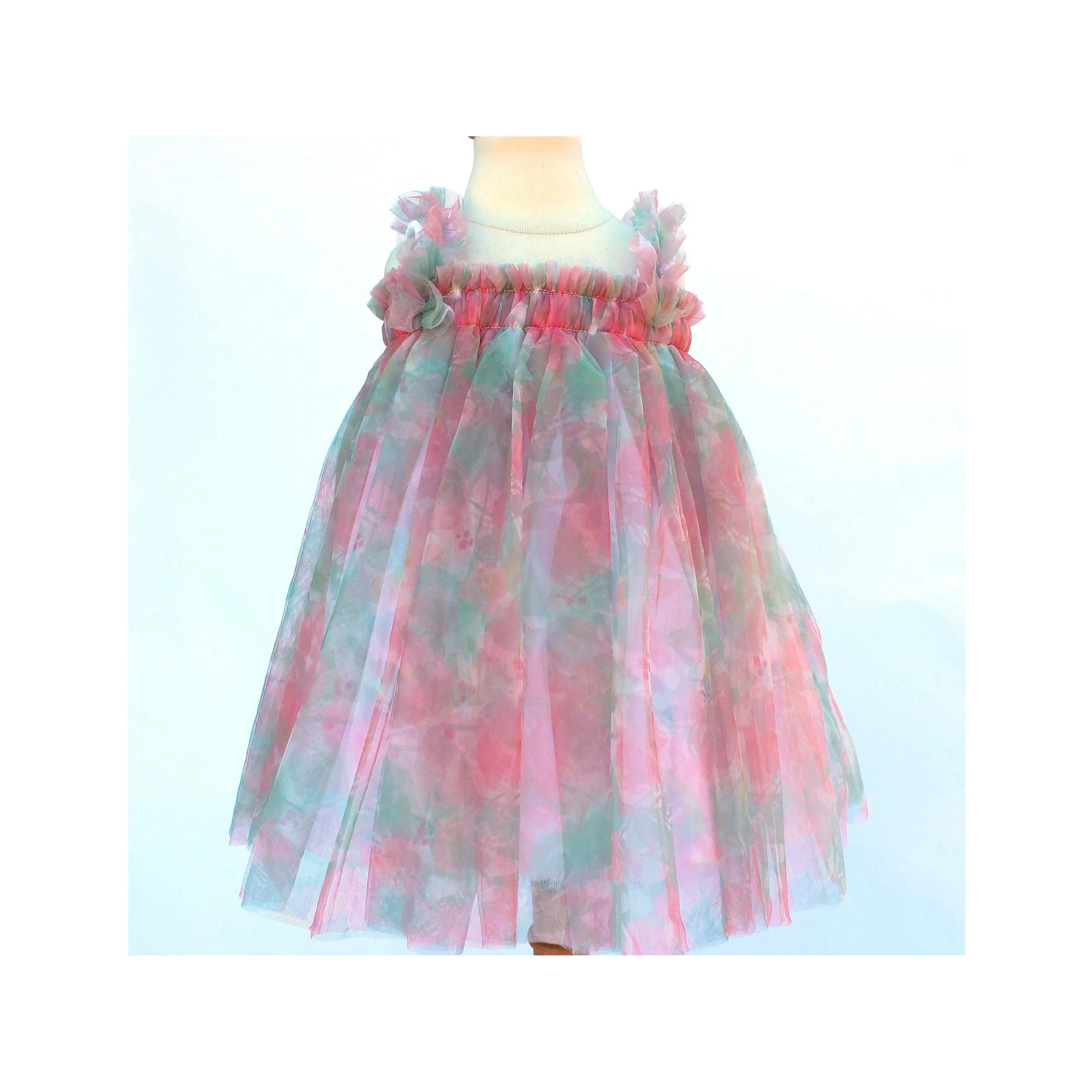 Baby Tulle Dress, Flower Tulle Dress, Daisy Tutu Dress, Princess Outfit, Tulle Flower Girl Dress, First Birthday Dress