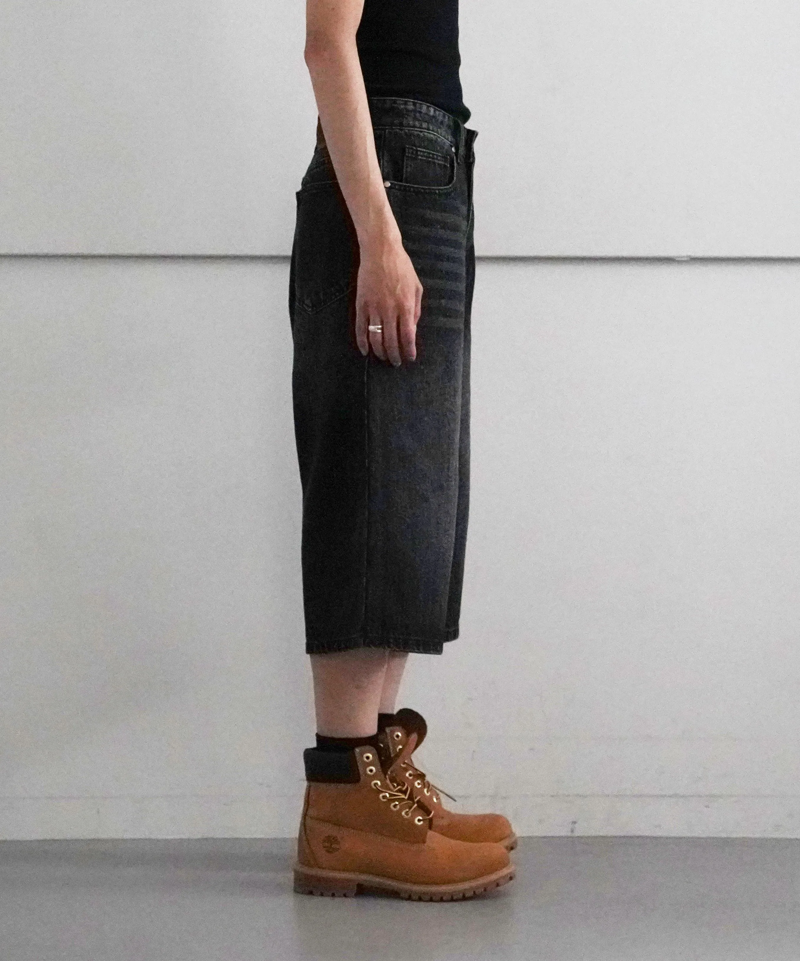 Basketcase BREACHER DENIM SHORTS "WASHED BLACK"