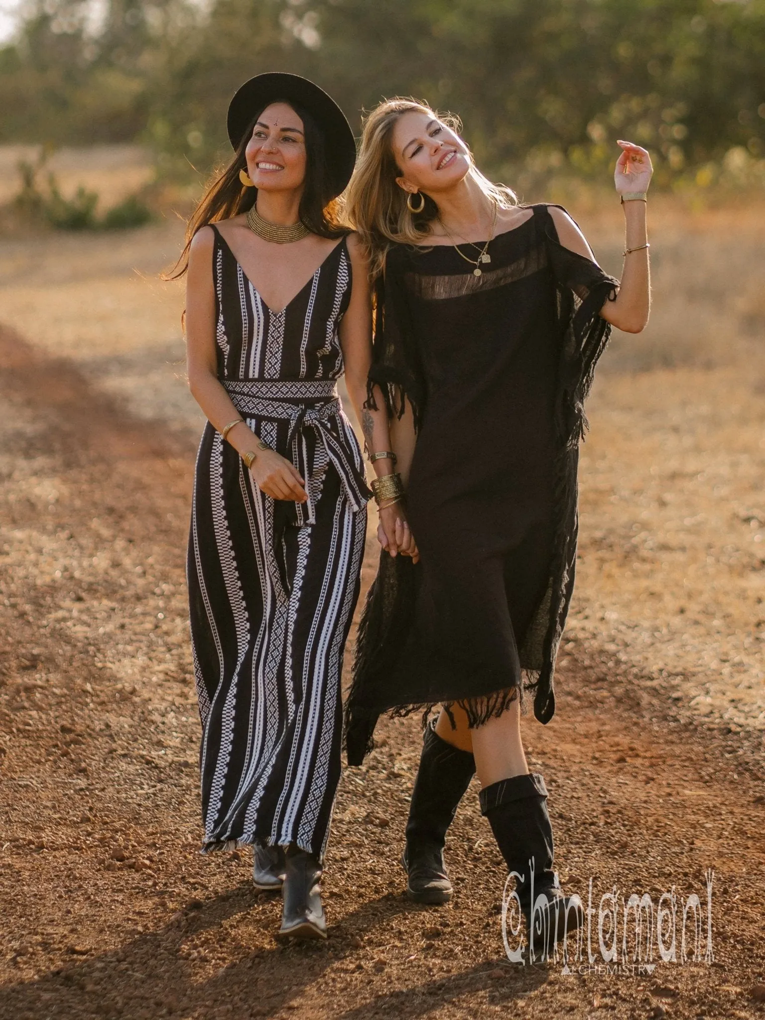 Beach Poncho Dress / Black