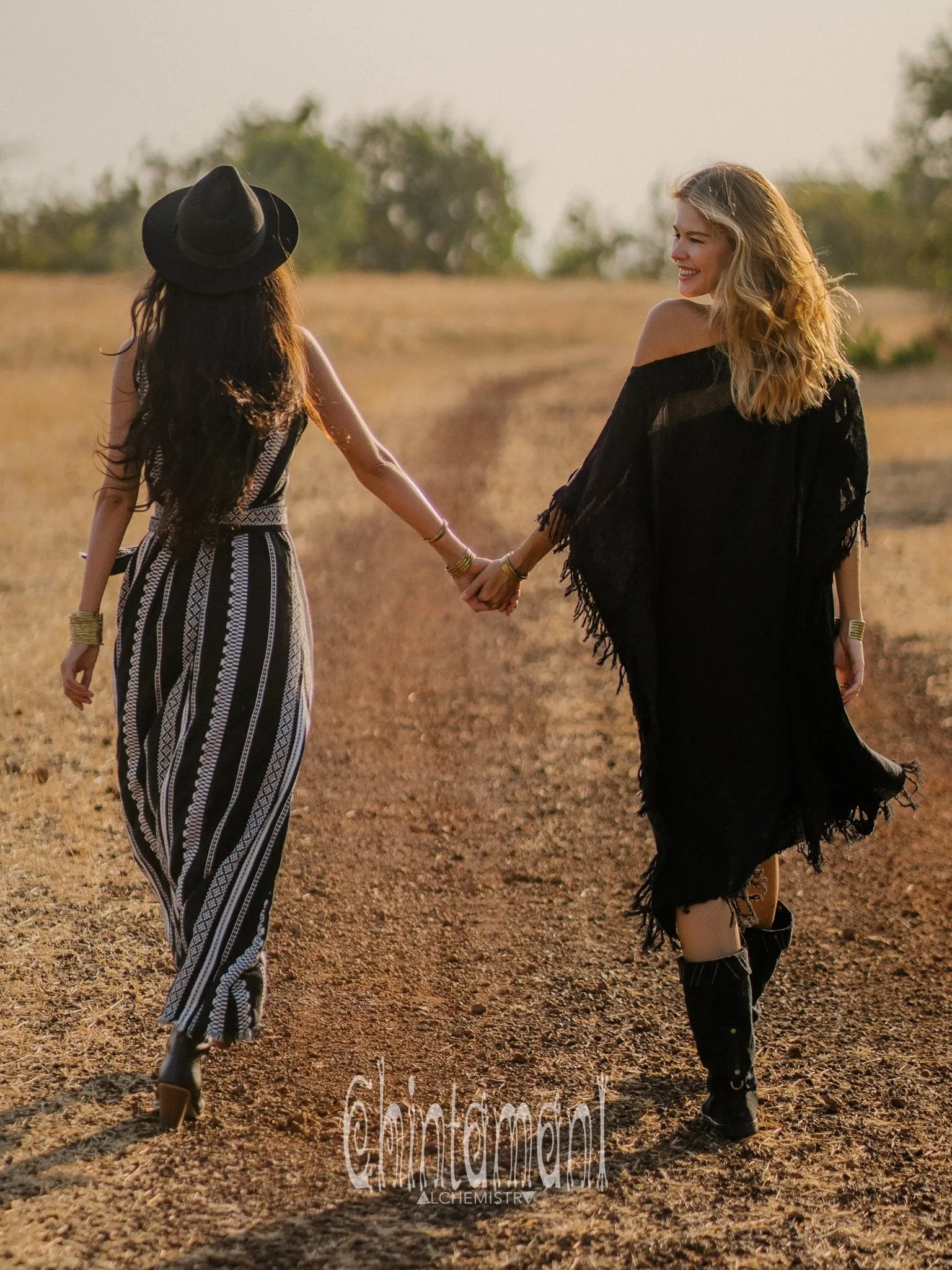 Beach Poncho Dress / Black