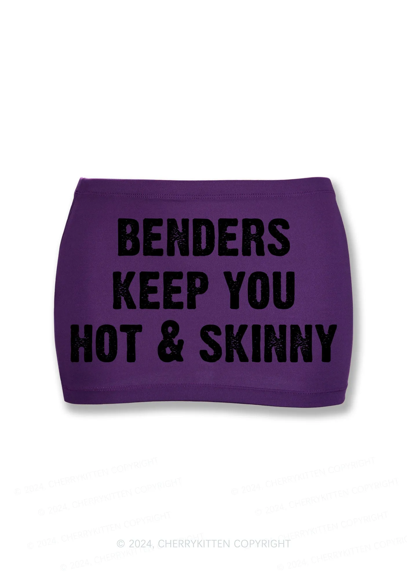 Benders Keep You Hot Y2K Mini Hip Skirt Cherrykitten