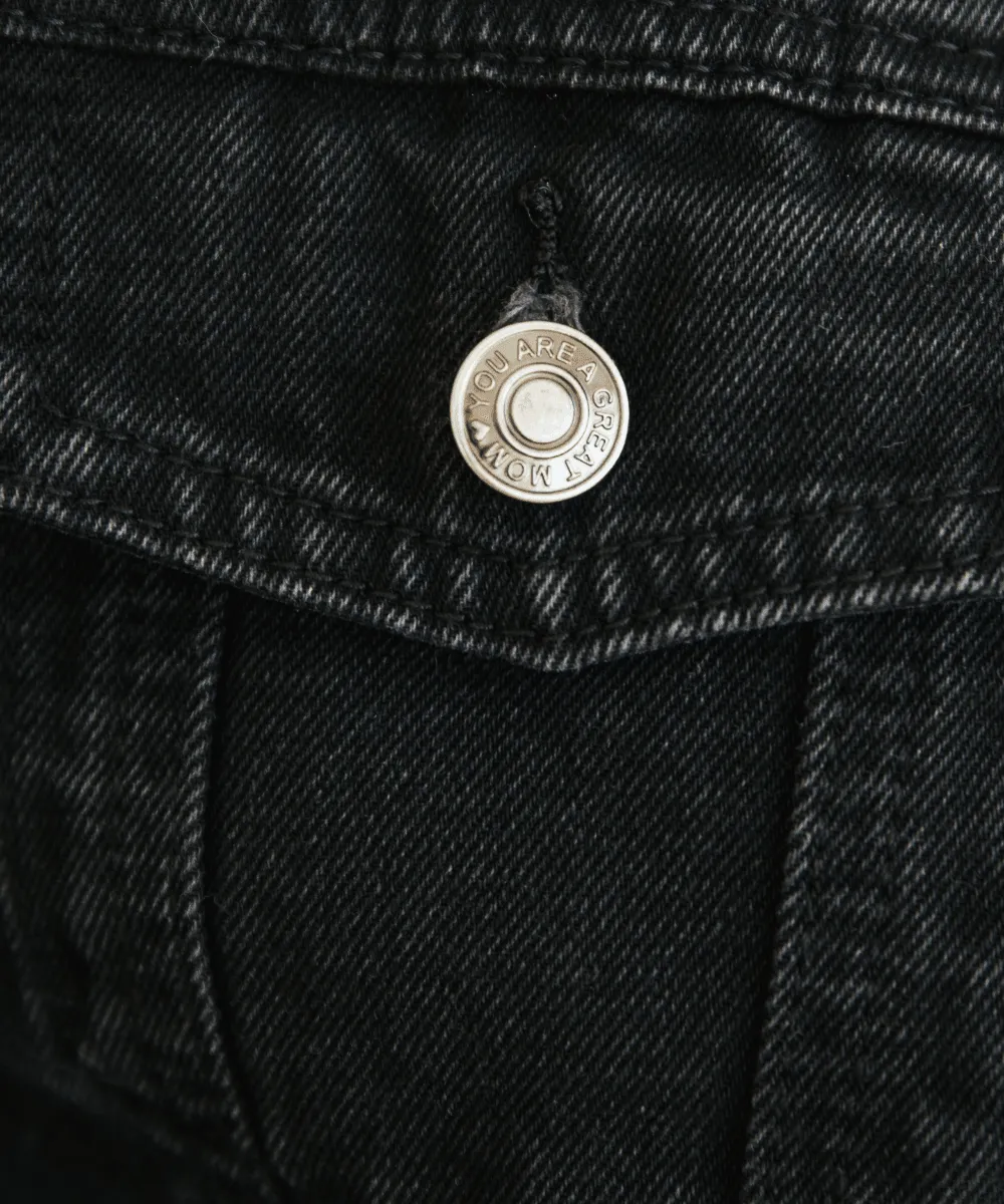 Black Denim Mama Jacket