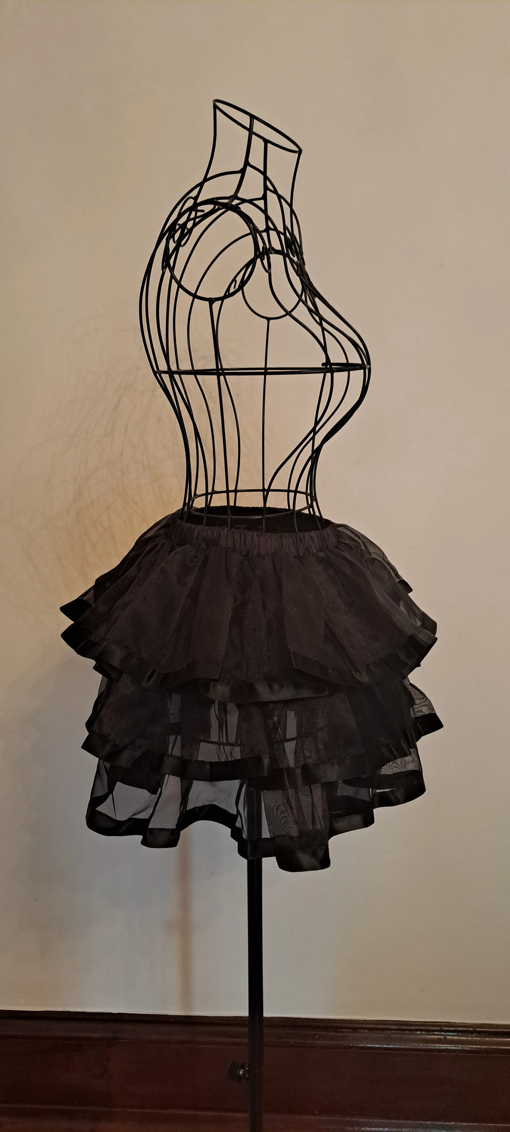Black Organza Corset & Tutu Skirt Set