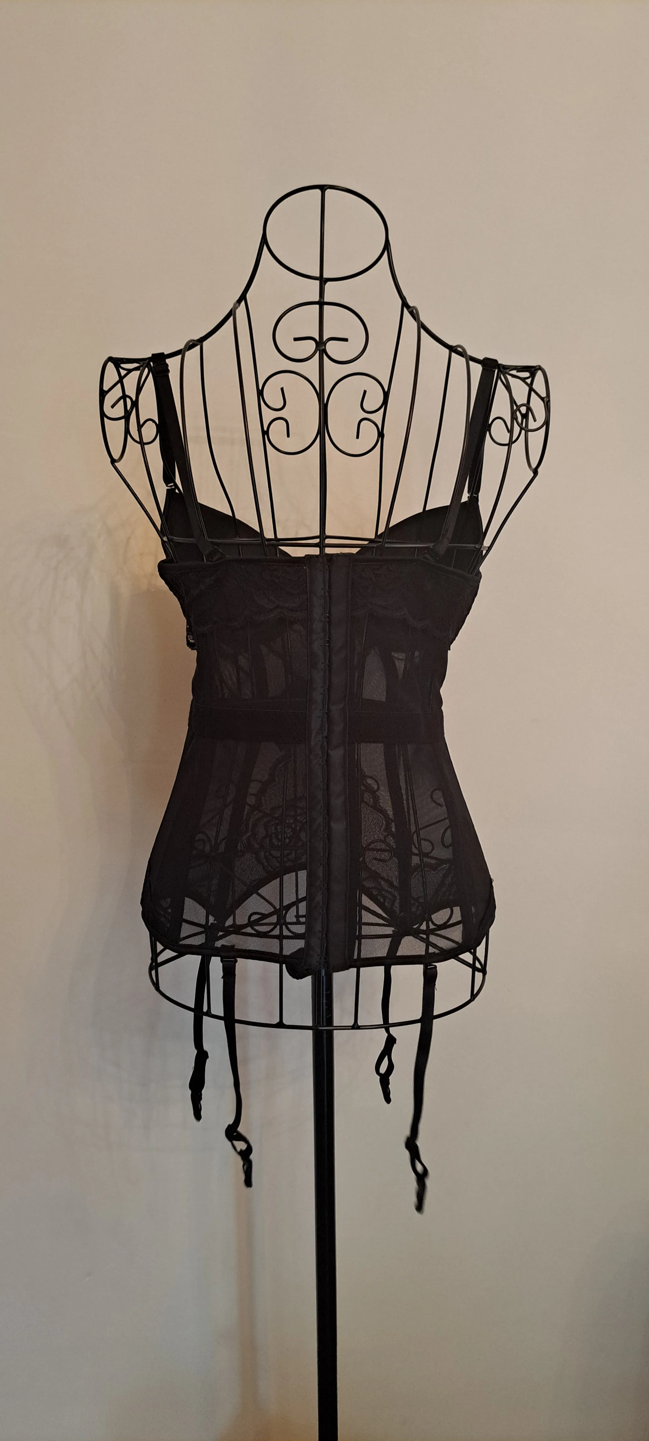 Black Organza Corset & Tutu Skirt Set
