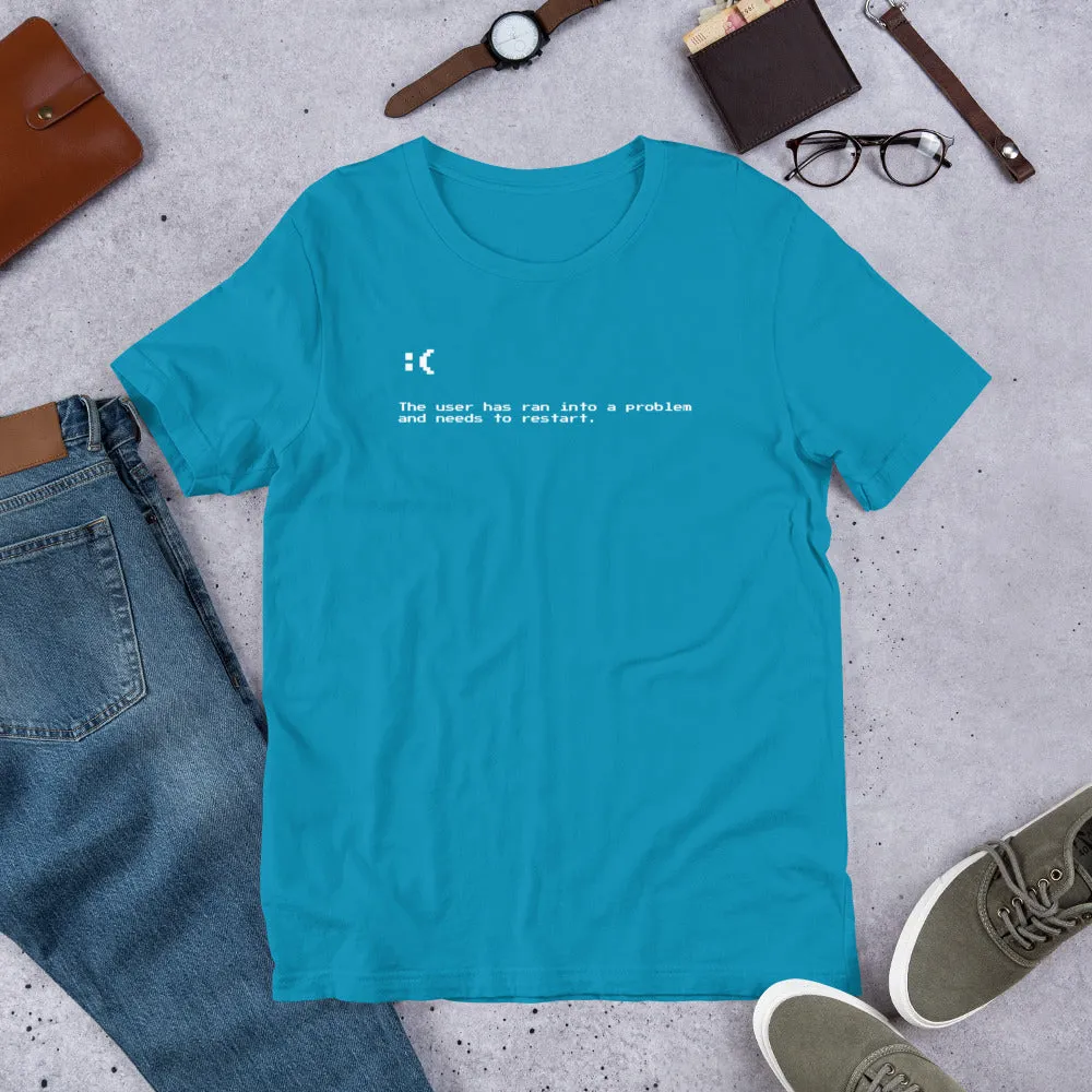 Blue Screen of Death Unisex T-shirt
