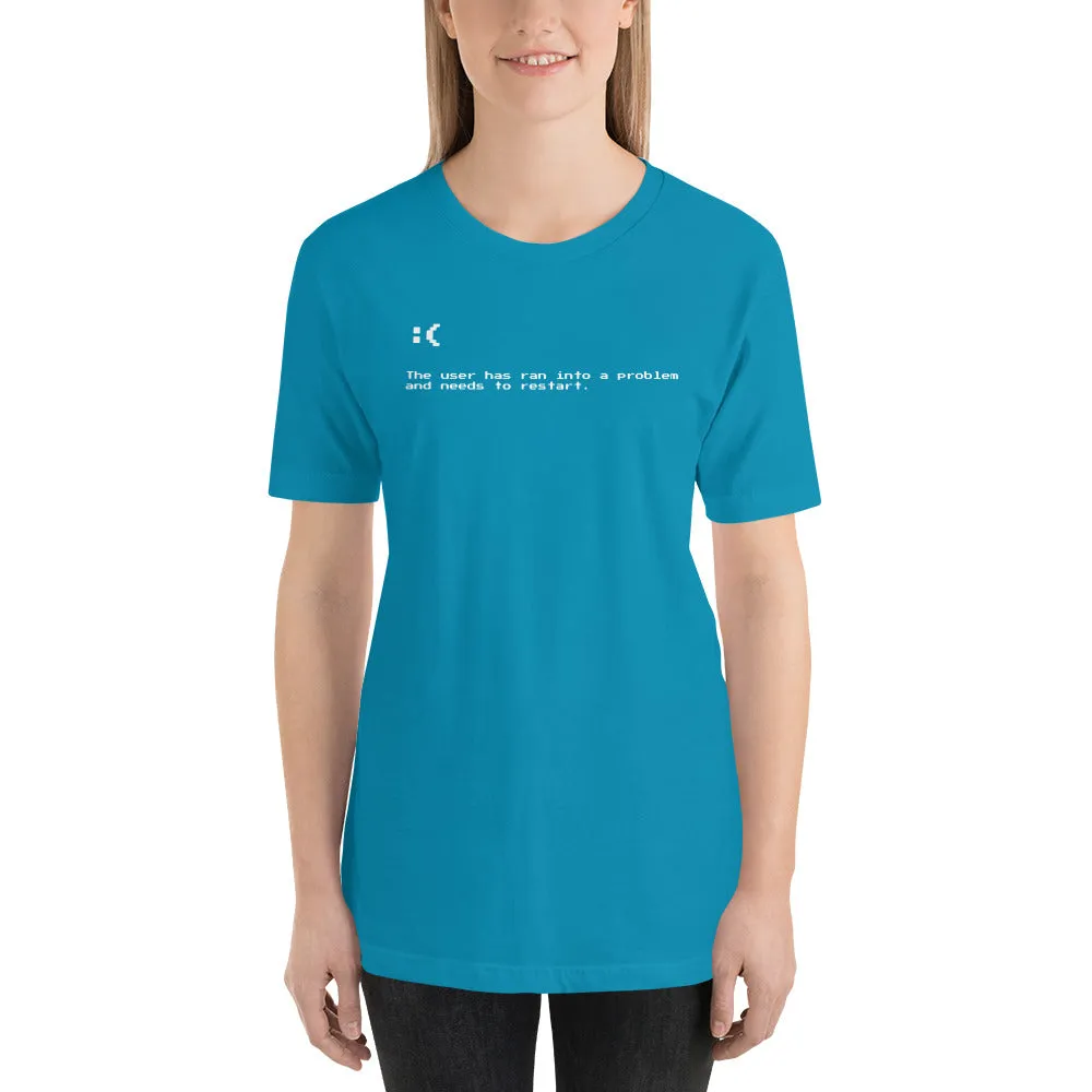 Blue Screen of Death Unisex T-shirt