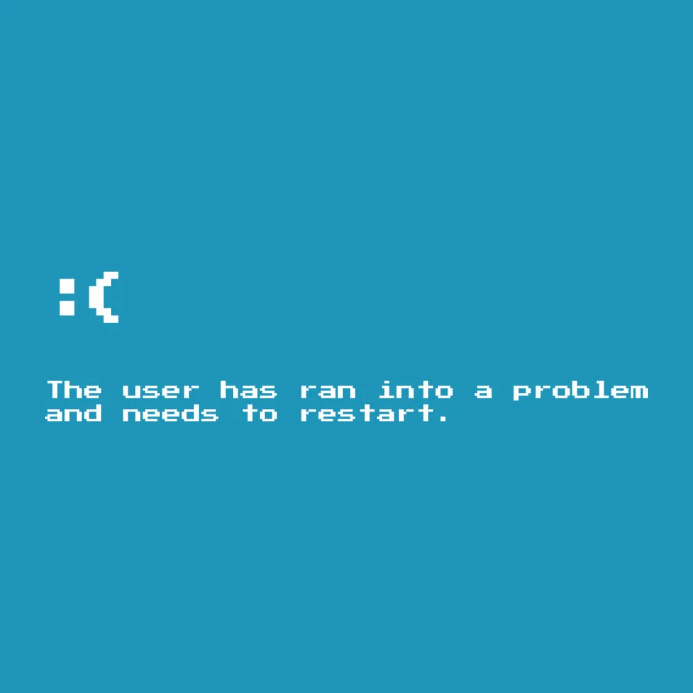 Blue Screen of Death Unisex T-shirt