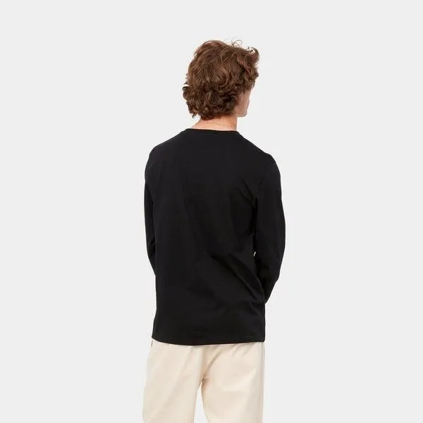 Carhartt WIP Long Sleeve Pocket T-Shirt Black
