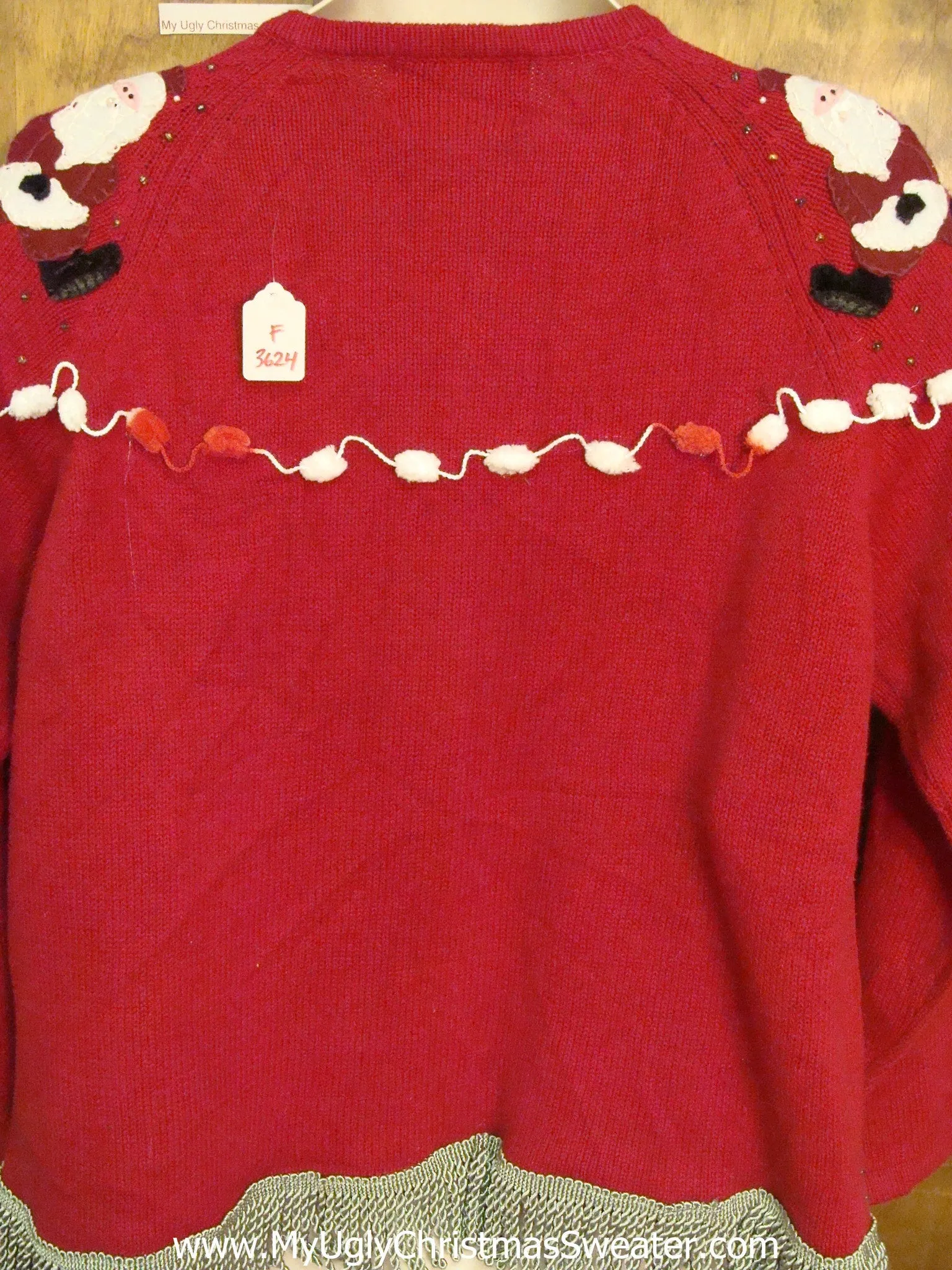Cheerleader Santas Ugly Christmas Sweater