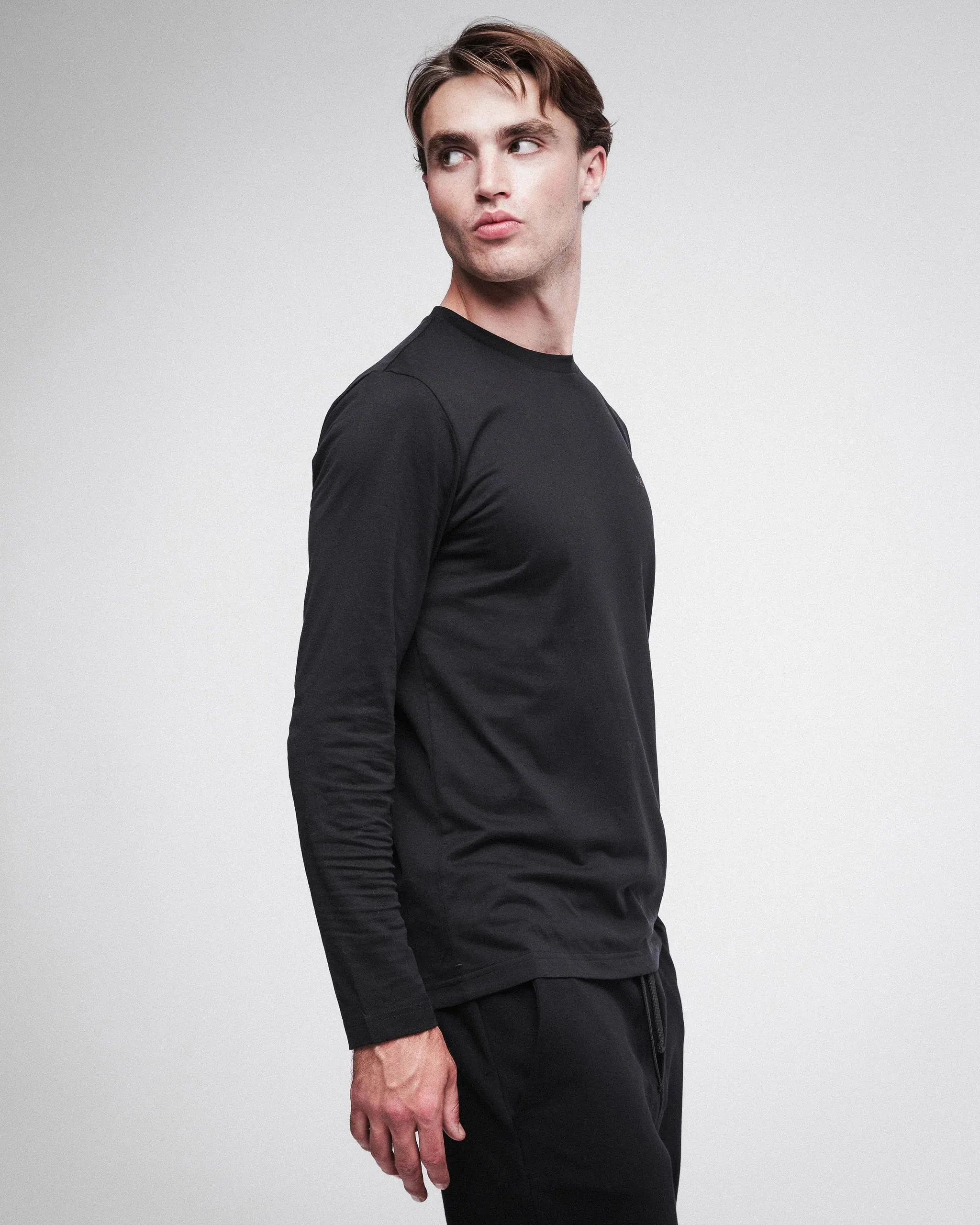 Cotton Long Sleeved T-Shirt PR454100 Black