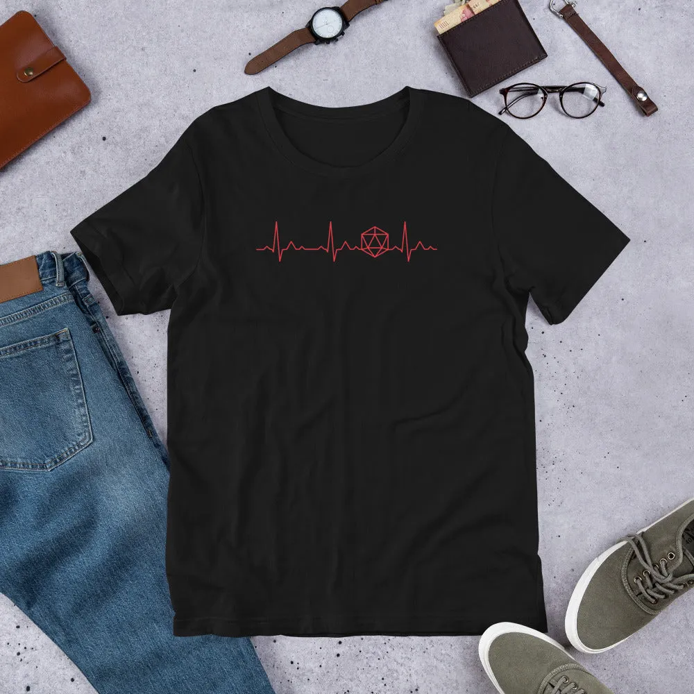 Dice Heartbeat Unisex T-shirt