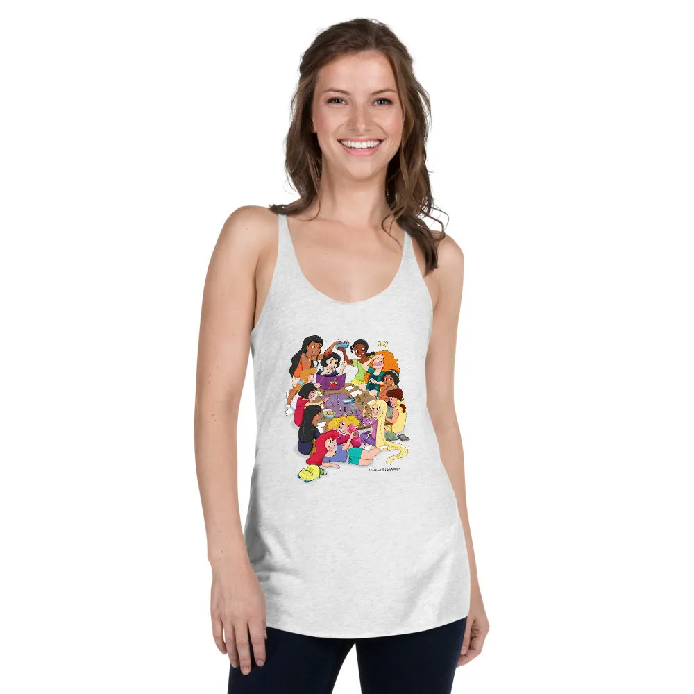 Disney Princesses and DND Women's Racer-back Tank-top
