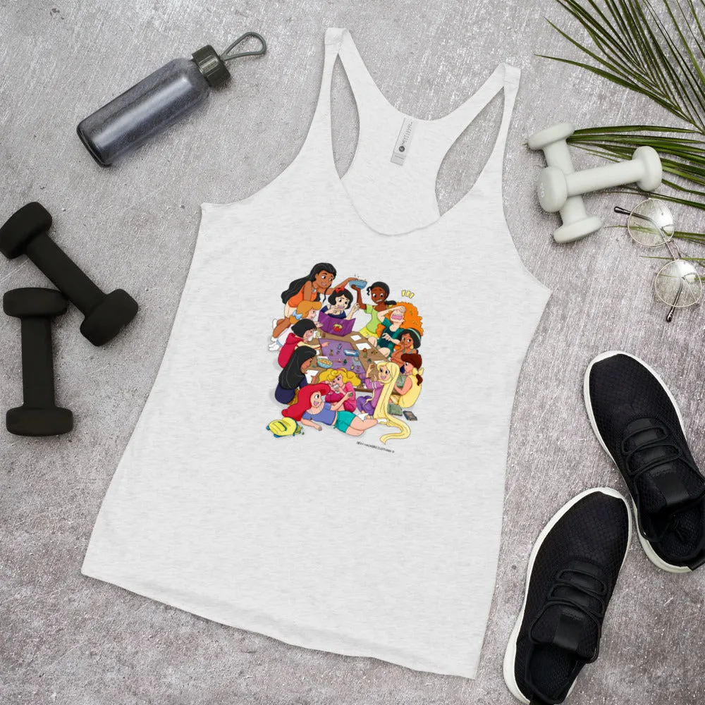 Disney Princesses and DND Women's Racer-back Tank-top