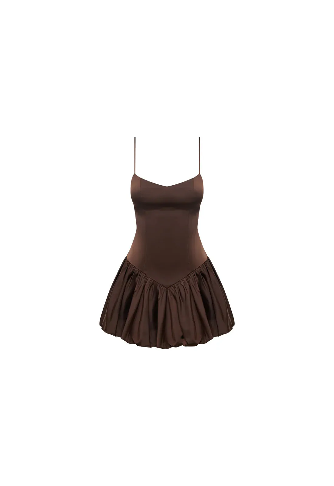 Dollhouse Mini Dress - Coffee