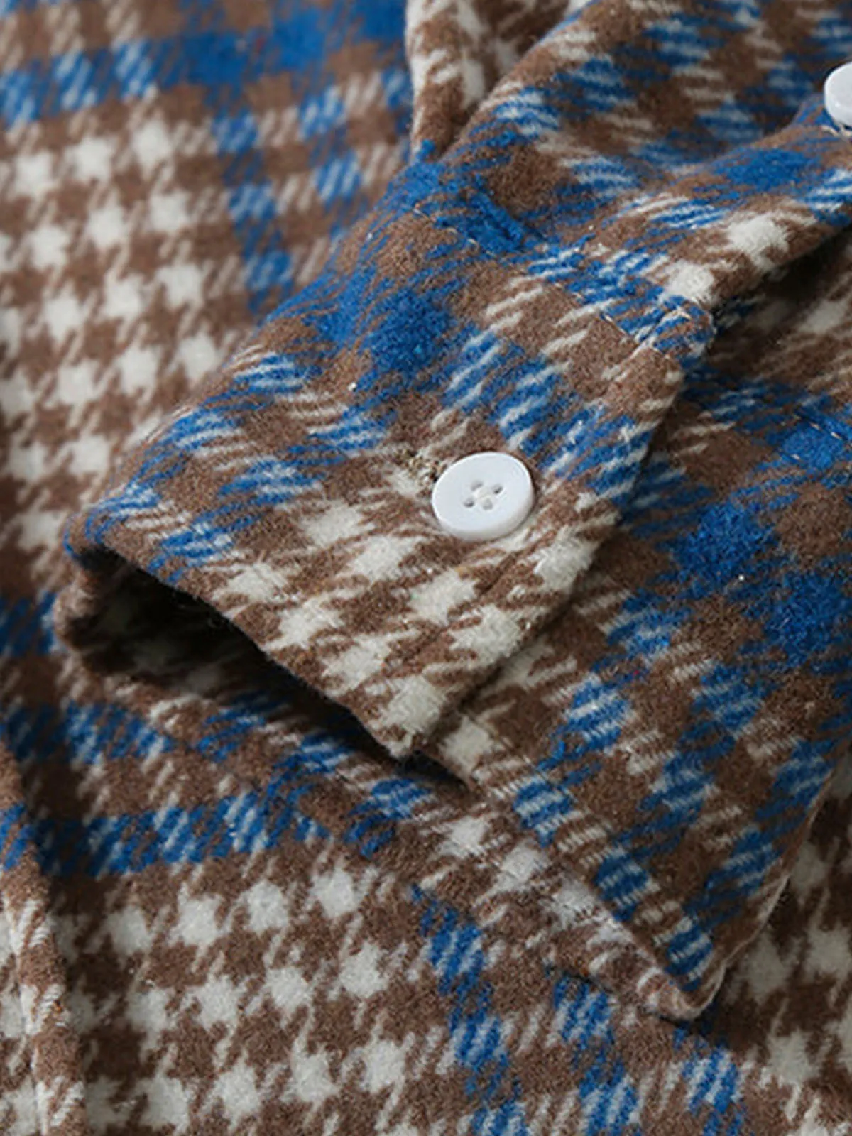Elbow Patches Check Long Sleeve Shirt