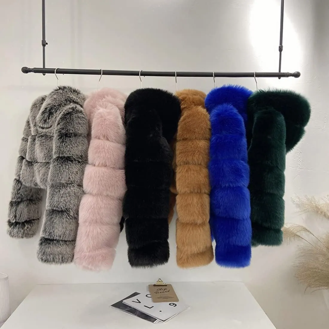 Faux Fur Women's Winter Warm Jacket Shawl Wrap Stole Shrug Wedding Cover Up Coat Outerwear Sweater