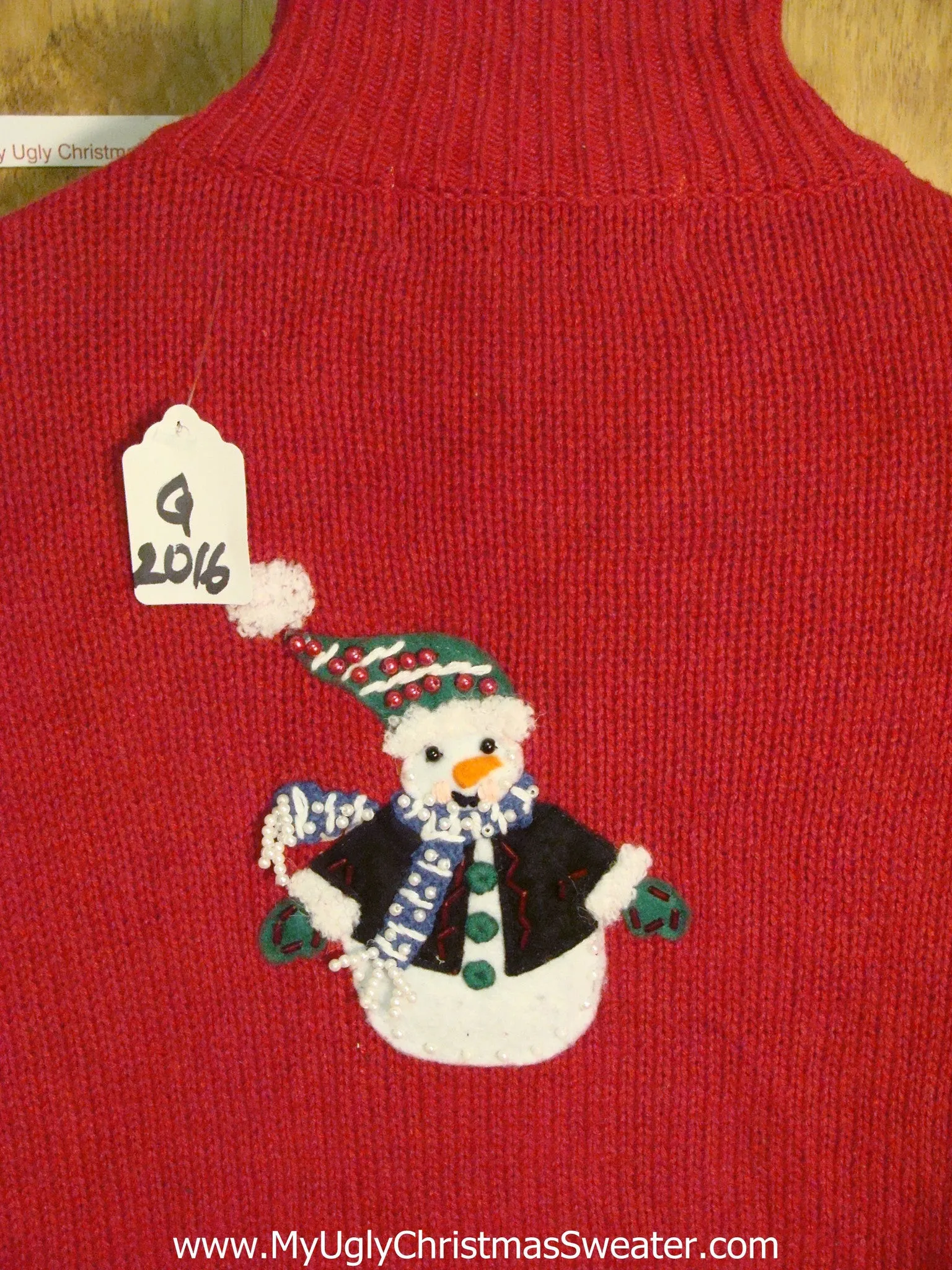 Flying Snowmen 80s Light Up Ugly Xmas Sweater
