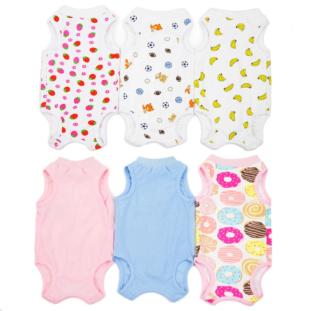 Fruit pattern pet clothing sterilization suit for cat