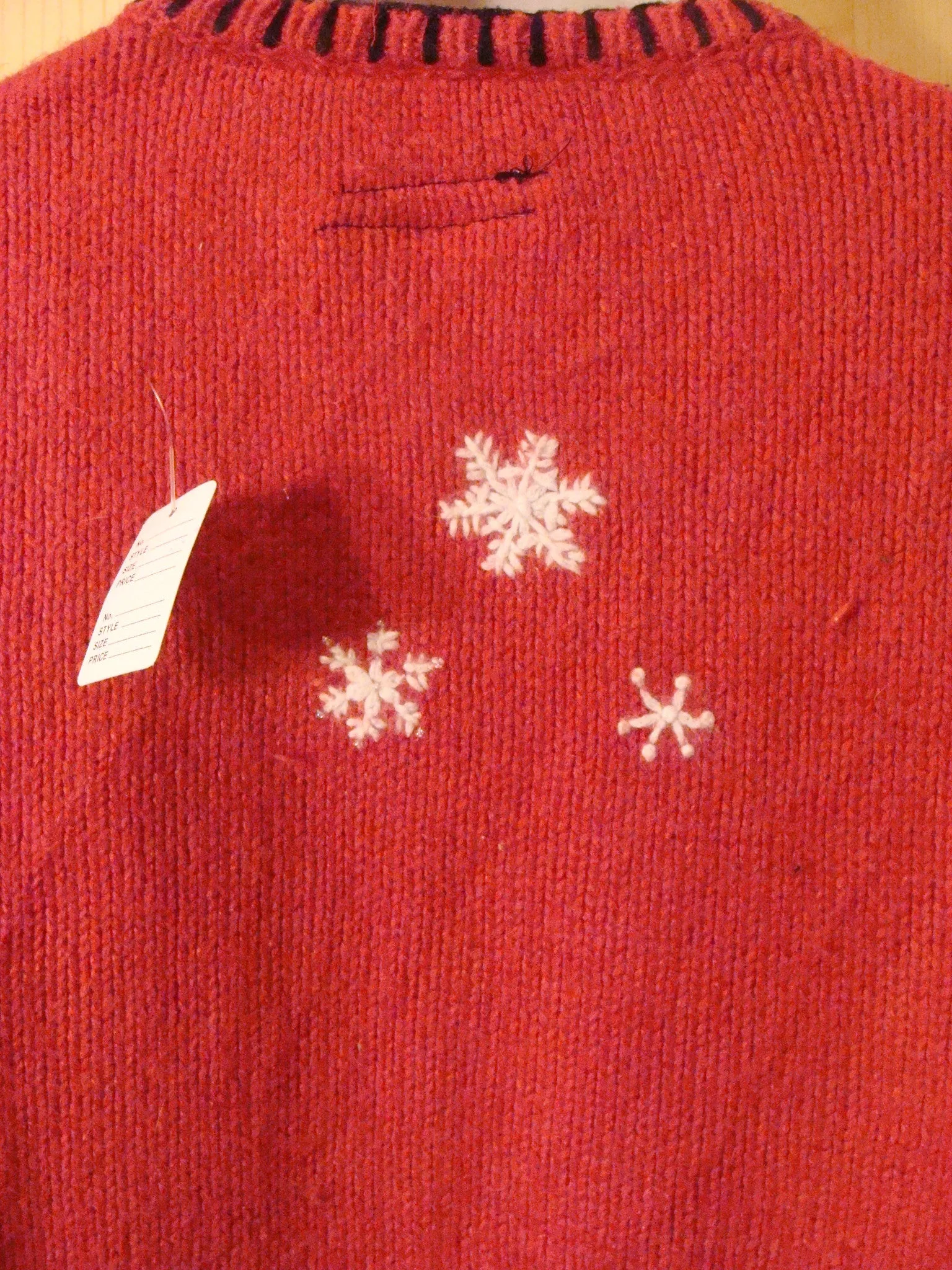 Funny Christmas Sweater with Lights Snowmen Toppling