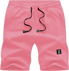 JMIERR Mens Cotton Sweat Shorts with 3 Pockets Workout Lounge Jogger Athletic Shorts 7 inch Inseam Running Shorts