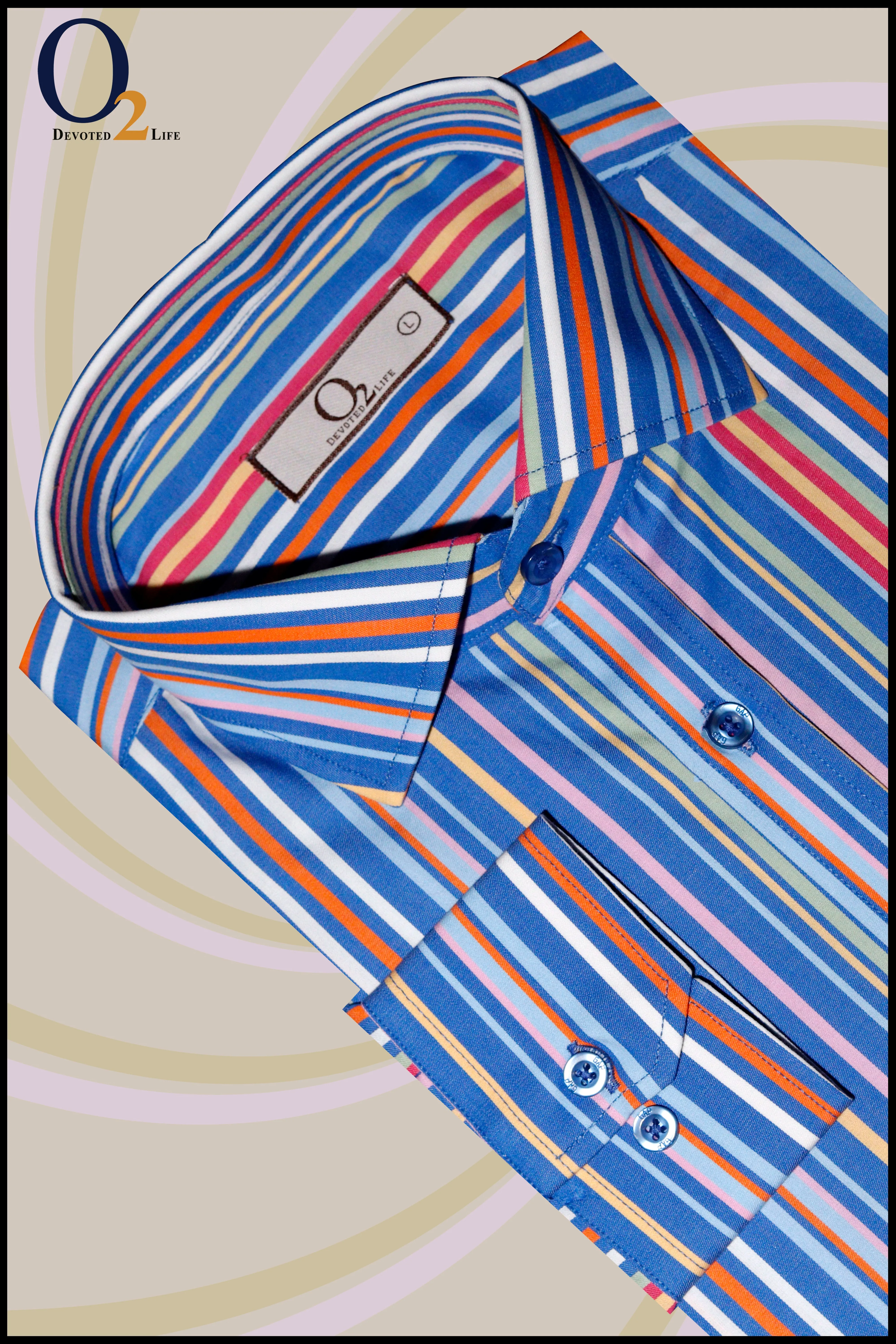 Men's Formal Stripe Cotton Shirt