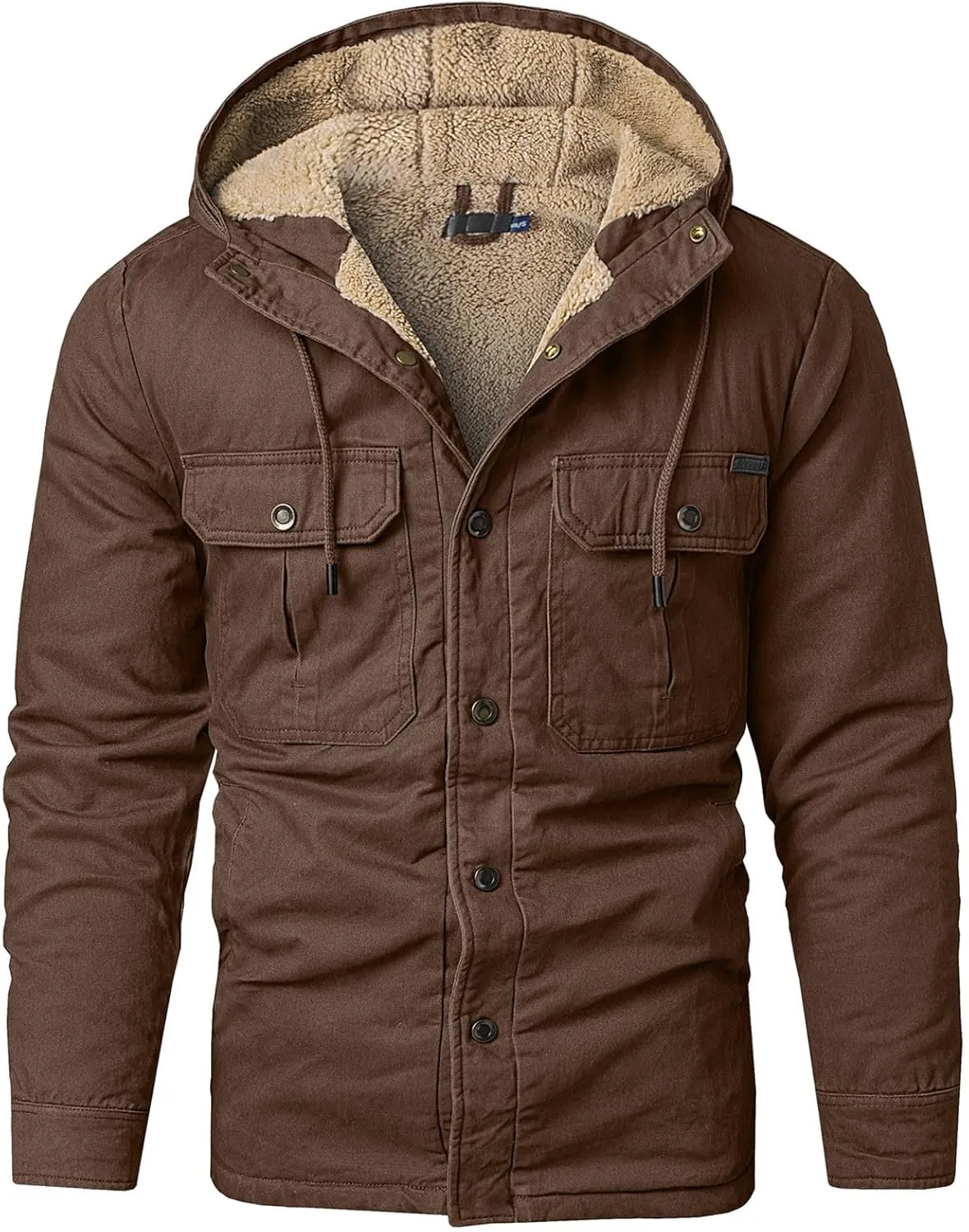 Mens Windproof Jacket 2023 Winter Warm Fleece Lined Mountain Sport Coats for Men Hooded Windbreaker Jackets Outdoor Overcoat