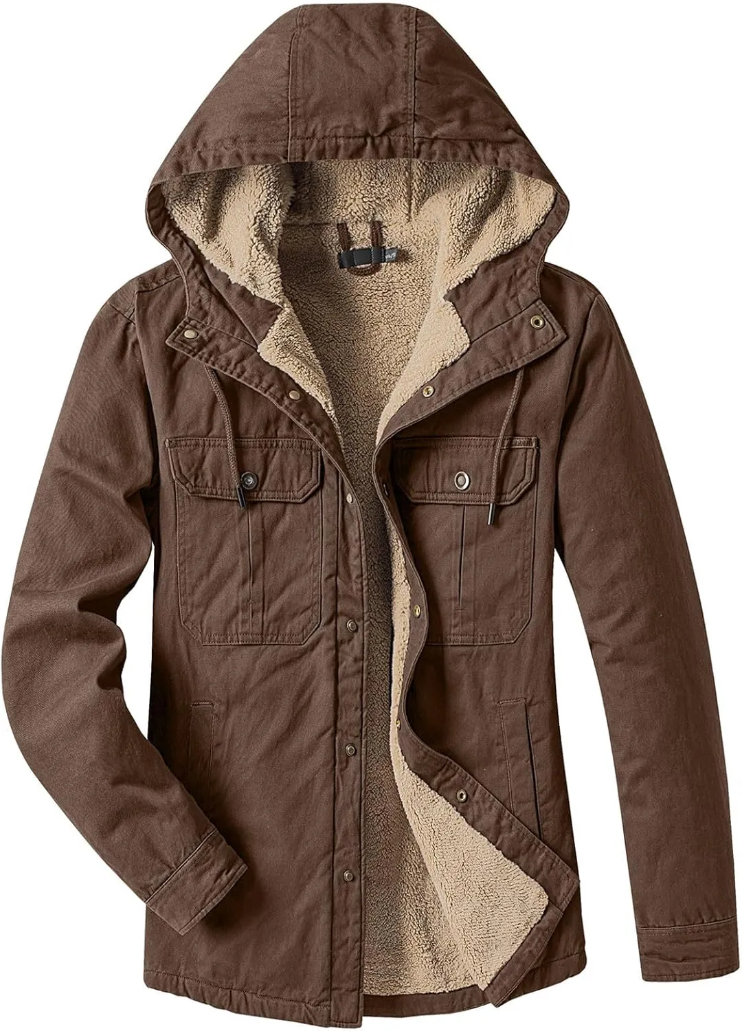 Mens Windproof Jacket 2023 Winter Warm Fleece Lined Mountain Sport Coats for Men Hooded Windbreaker Jackets Outdoor Overcoat