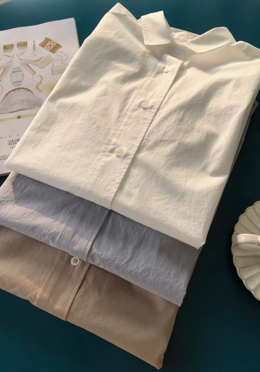Nonothing|Women's oversize cotton shirt in 3 colors