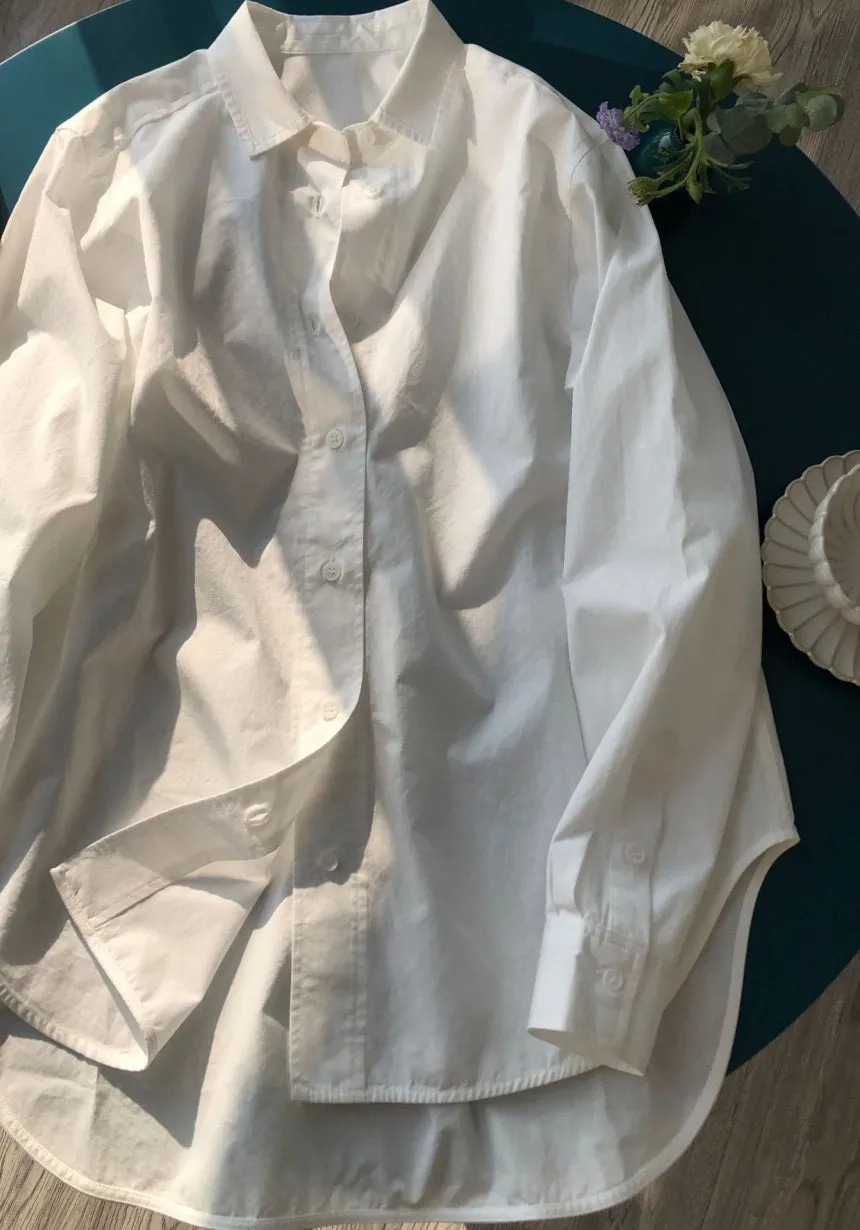 Nonothing|Women's oversize cotton shirt in 3 colors