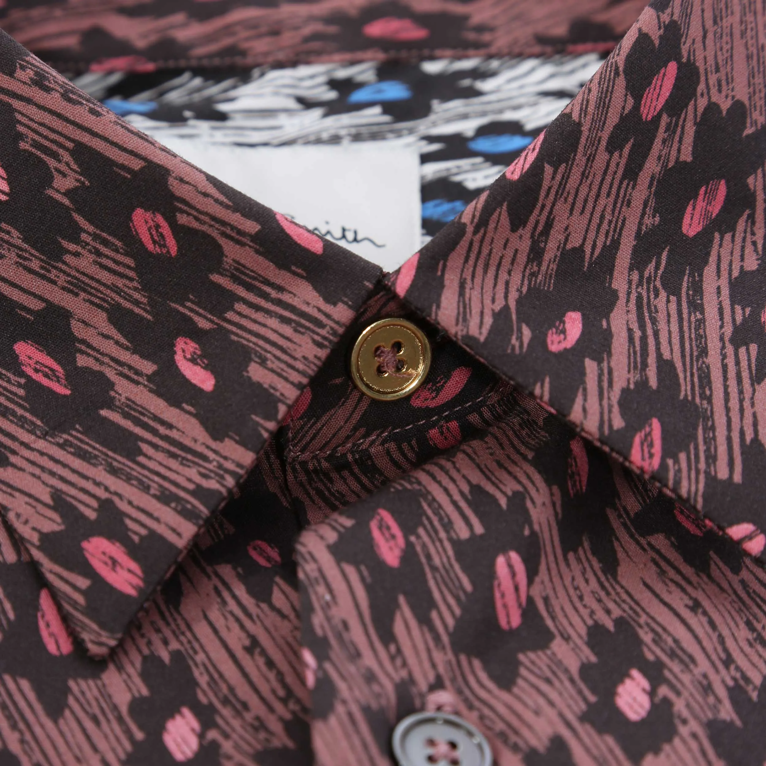 Paul Smith Flower Print Shirt in Mauve