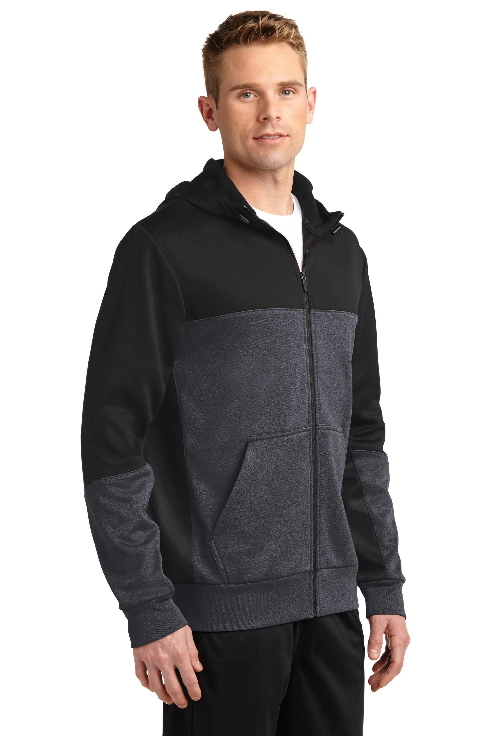 Sculptor - Sport-Tek® Tech Fleece Colorblock Full-Zip Hooded Jacket (ST245)