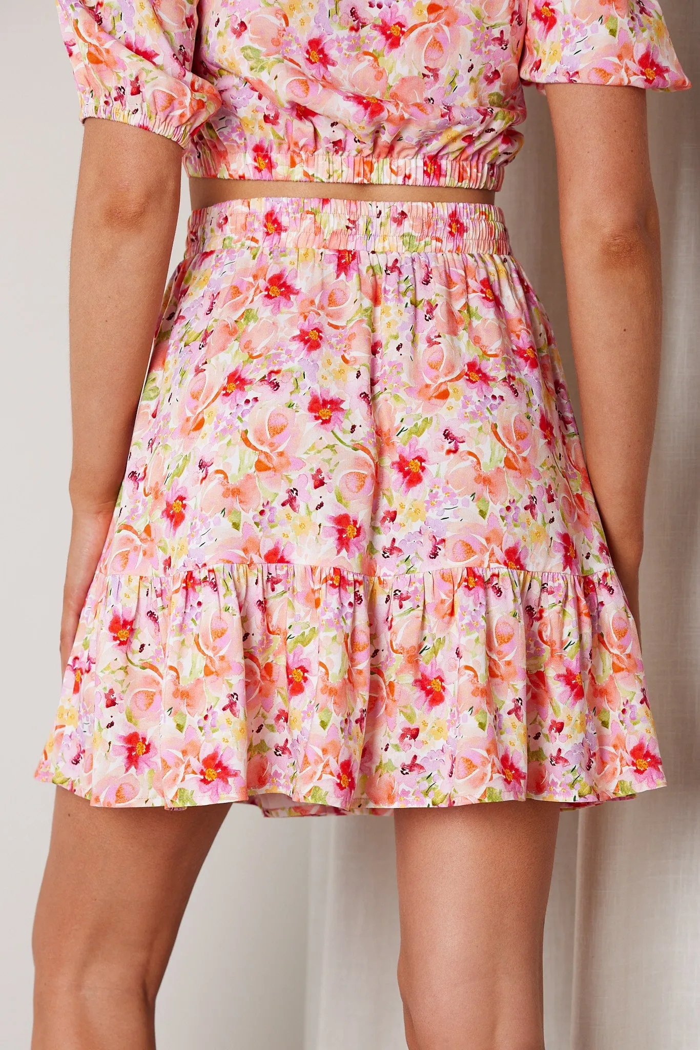 Shani Skirt - Watercolour Print