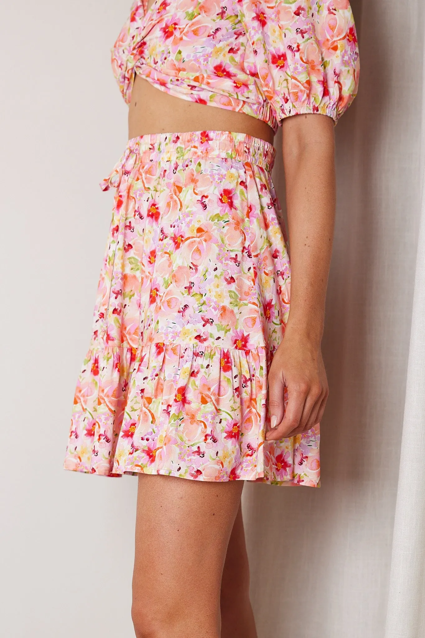 Shani Skirt - Watercolour Print