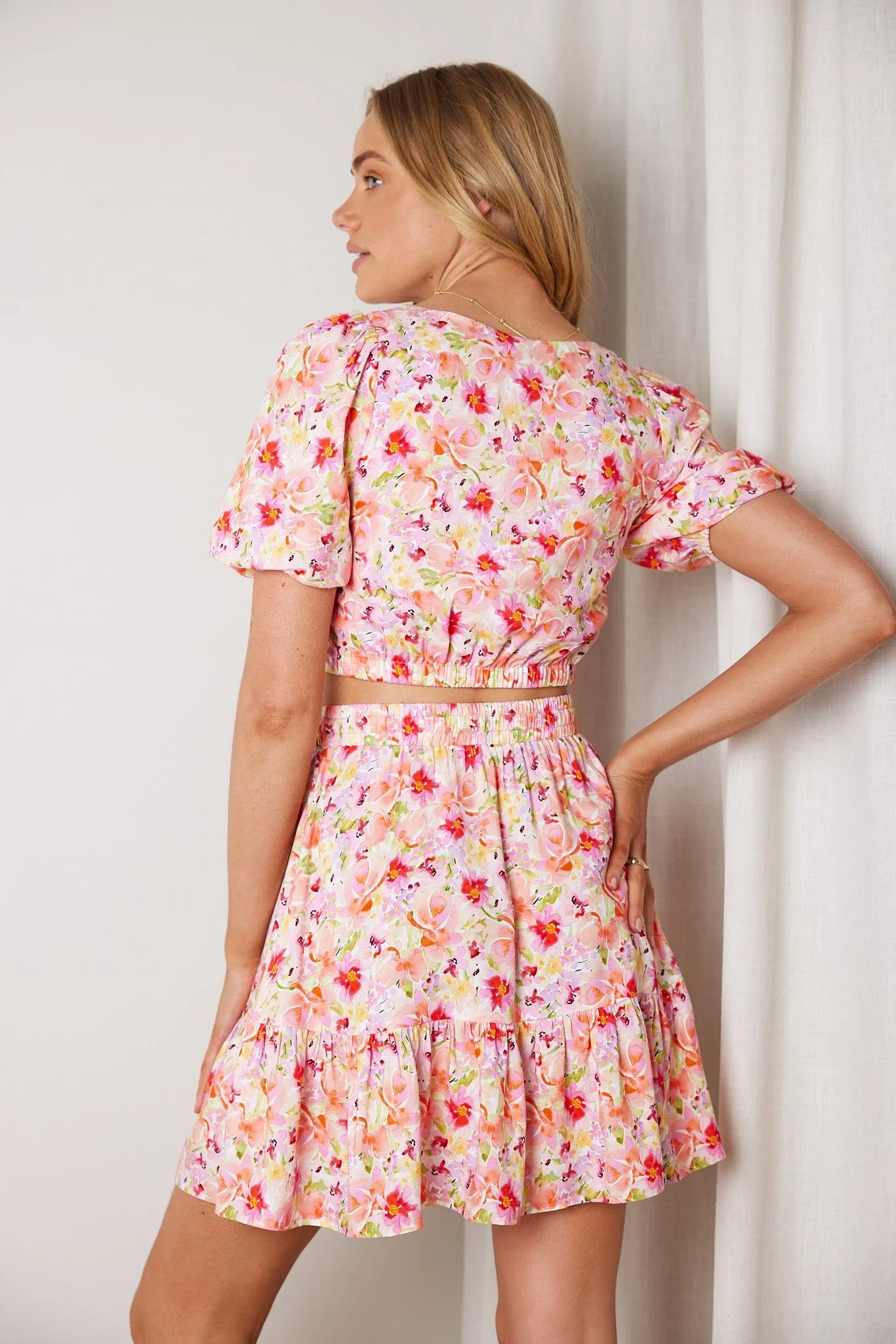 Shani Skirt - Watercolour Print