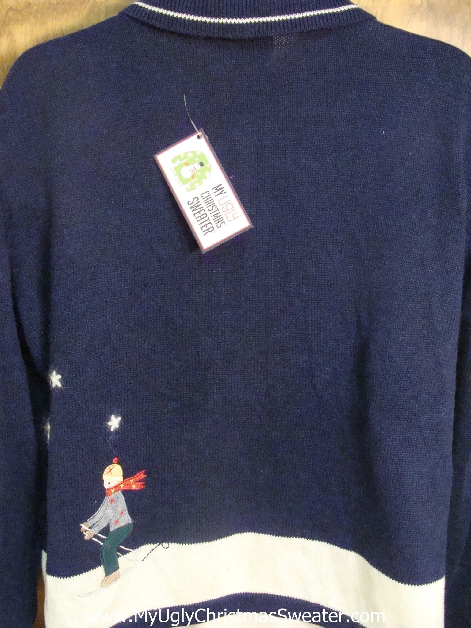 Skiing Fun Tacky Xmas Party Sweater