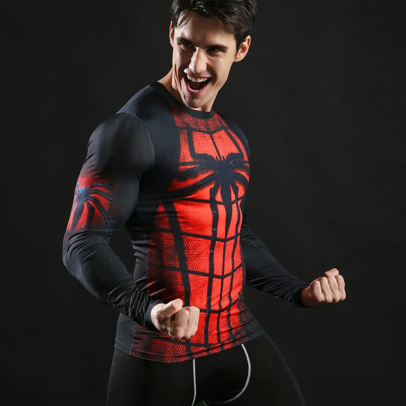 SPIDERMAN Compression Shirt for Men (Long Sleeve)