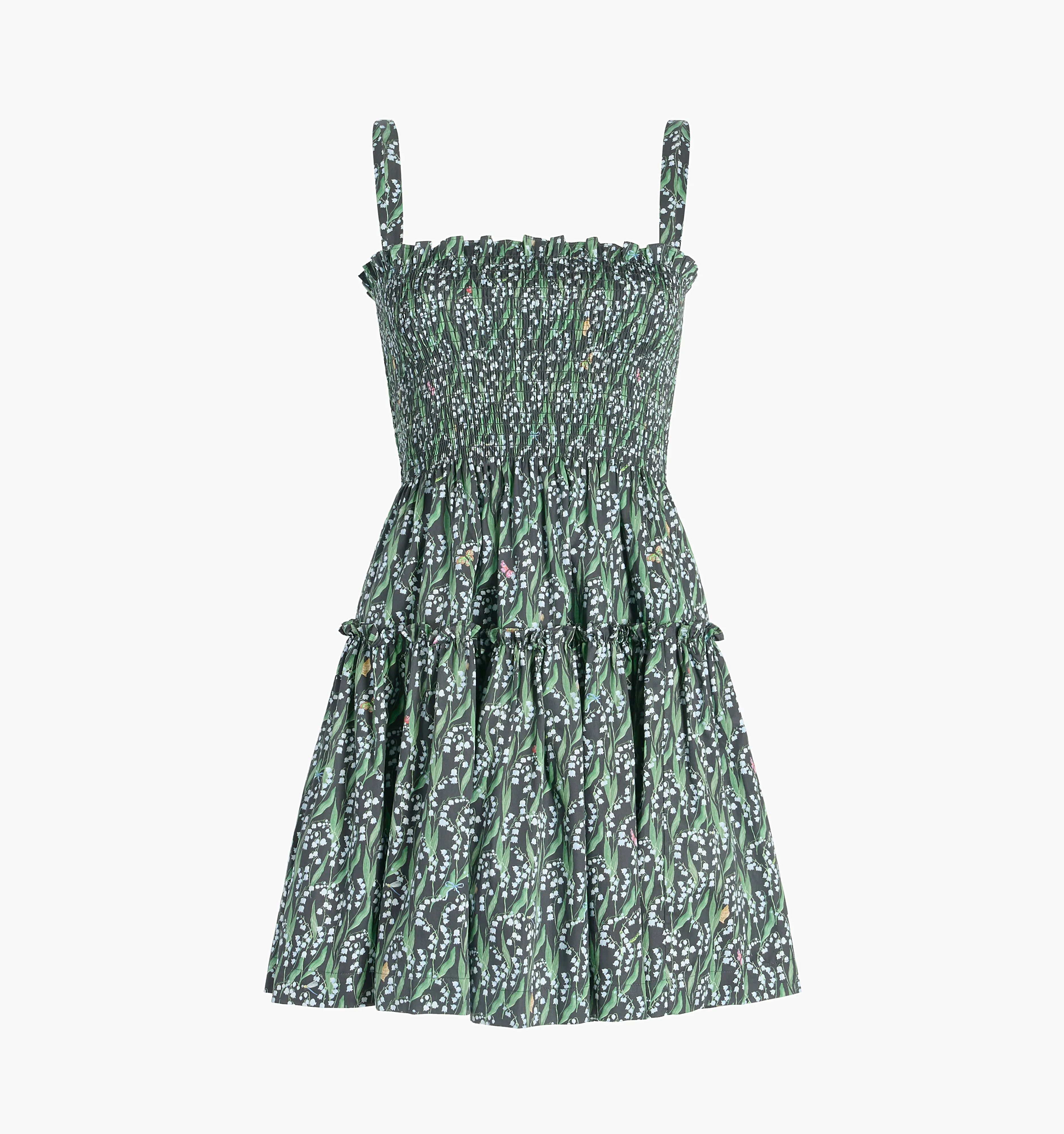 The Seraphina Mini Nap Dress - Black Lily of the Valley