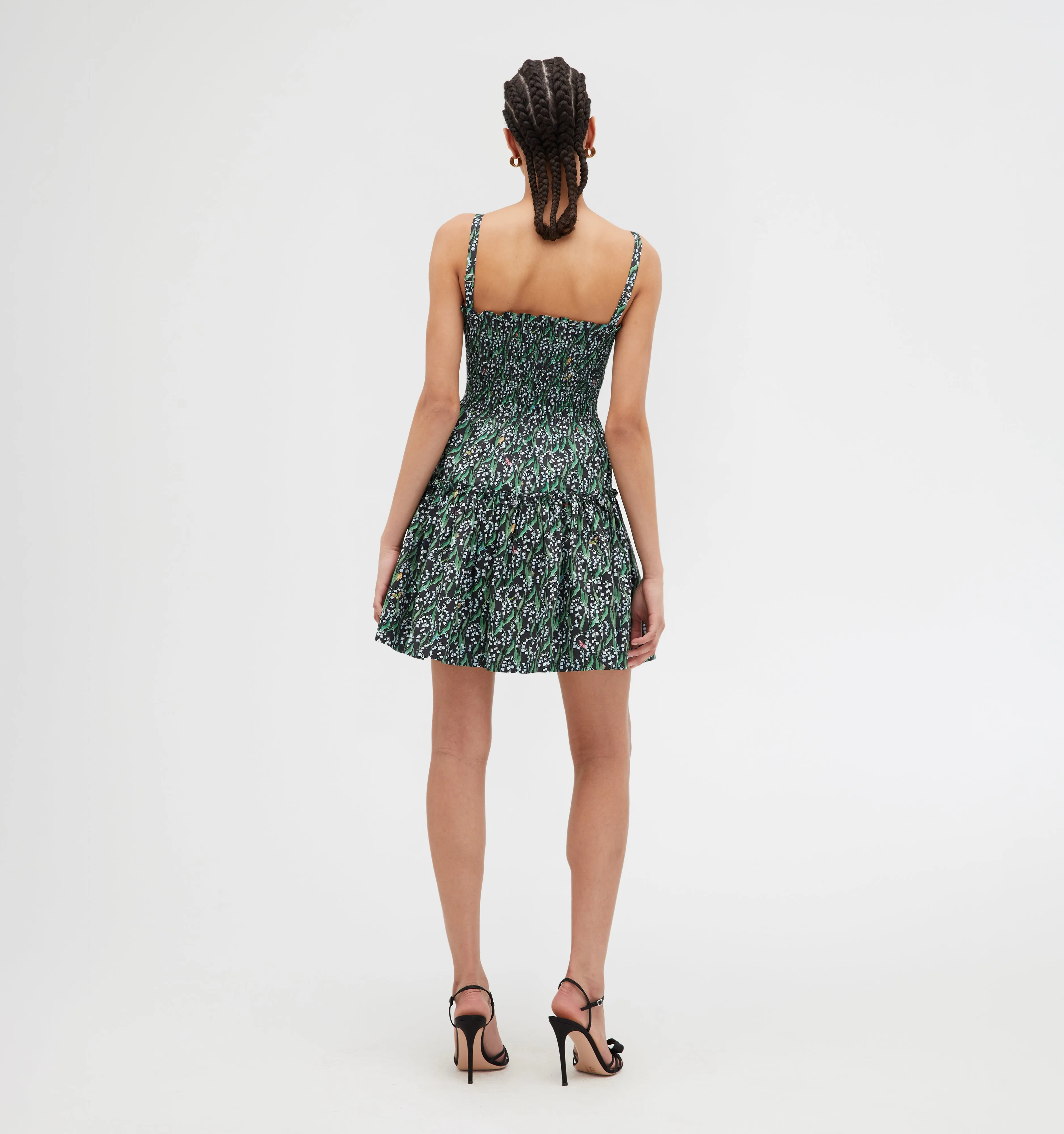 The Seraphina Mini Nap Dress - Black Lily of the Valley