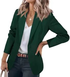 Womens Casual Blazers Open Front Lightweight Long Sleeve Lapel Work Office Jackets Blazer Business Suits Jacket